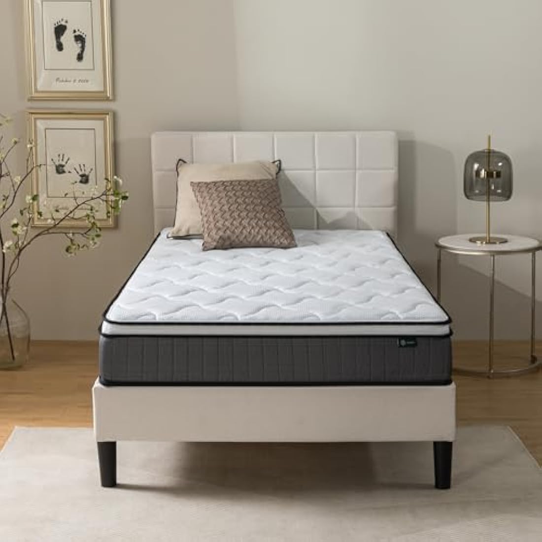Zinus Single Pocket Spring Mattress – 25cm Medium Firm Tight Top