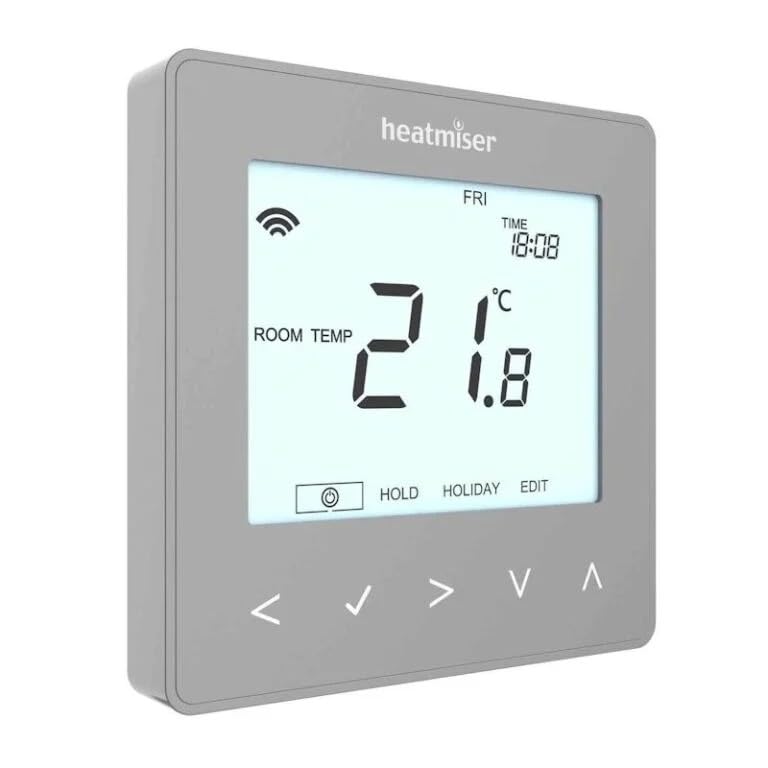 Heatmiser neoStat v2 Programmable Smart Thermostat - Platinum Silver