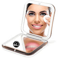10X Magnifying Compact Mirror – Square Travel Pocket Mirror