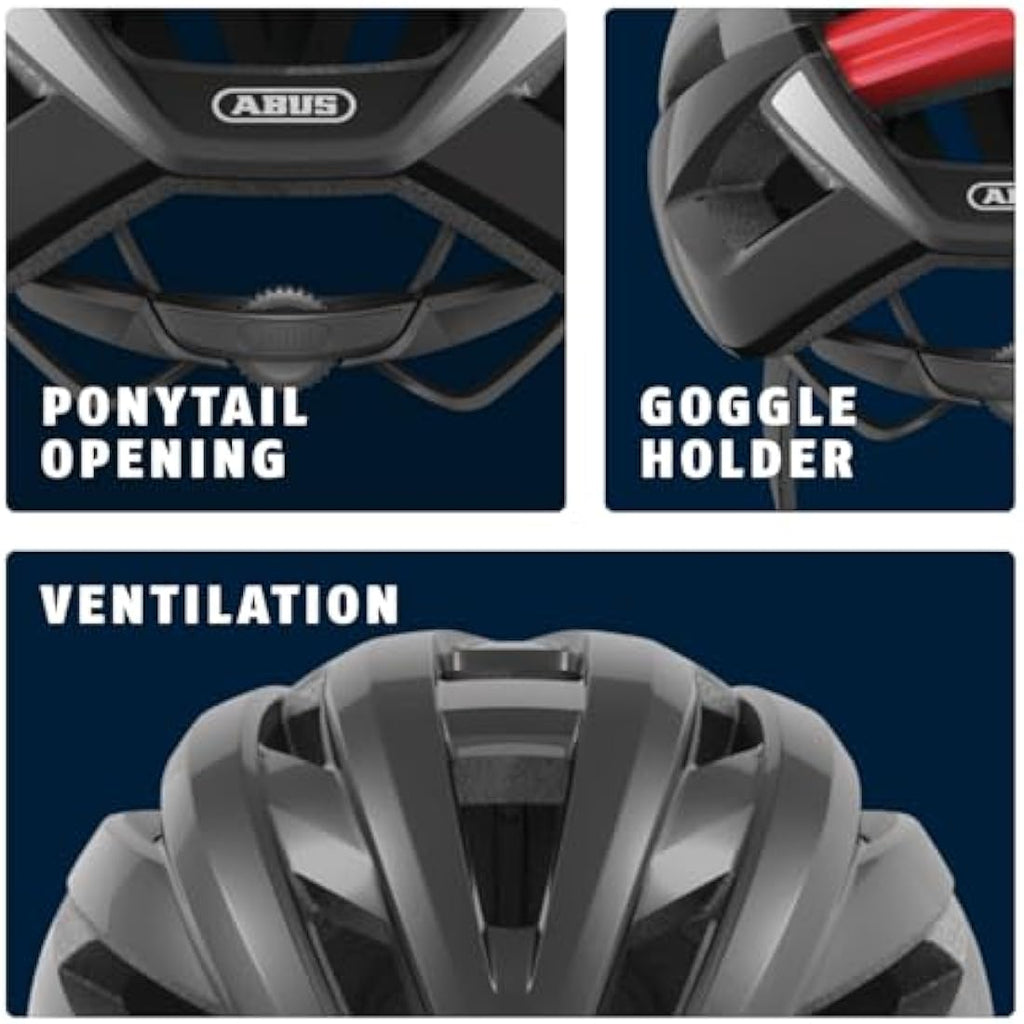 ABUS StormChaser Road Bike Helmet – Lightweight Vented Cycling Helmet