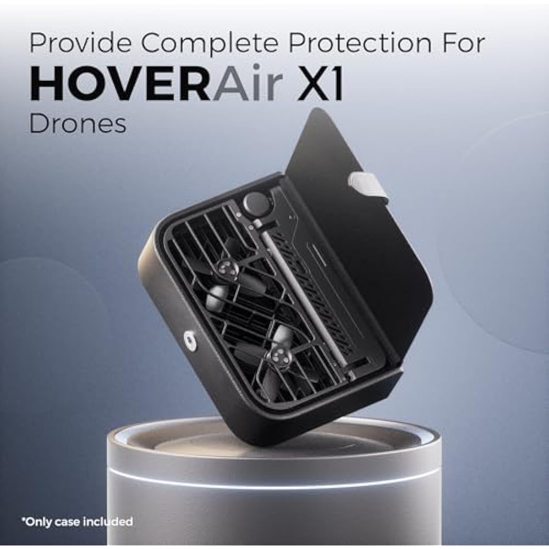 HOVERAir X1 Drone Case – Waterproof PU Portable Storage Bag in Black