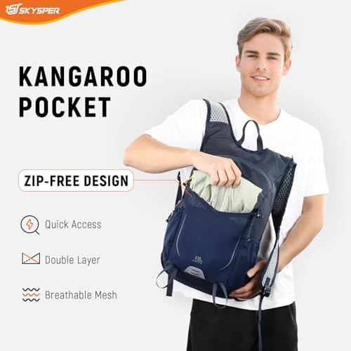 SKYSPER 15L Hiking Backpack – Lightweight Breathable Travel Daypack