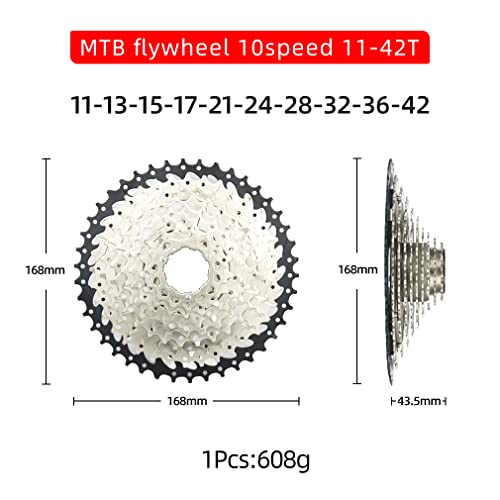 CYSKY 10 Speed Cassette 11-42T – Wide Ratio MTB & Road Bike Cassette