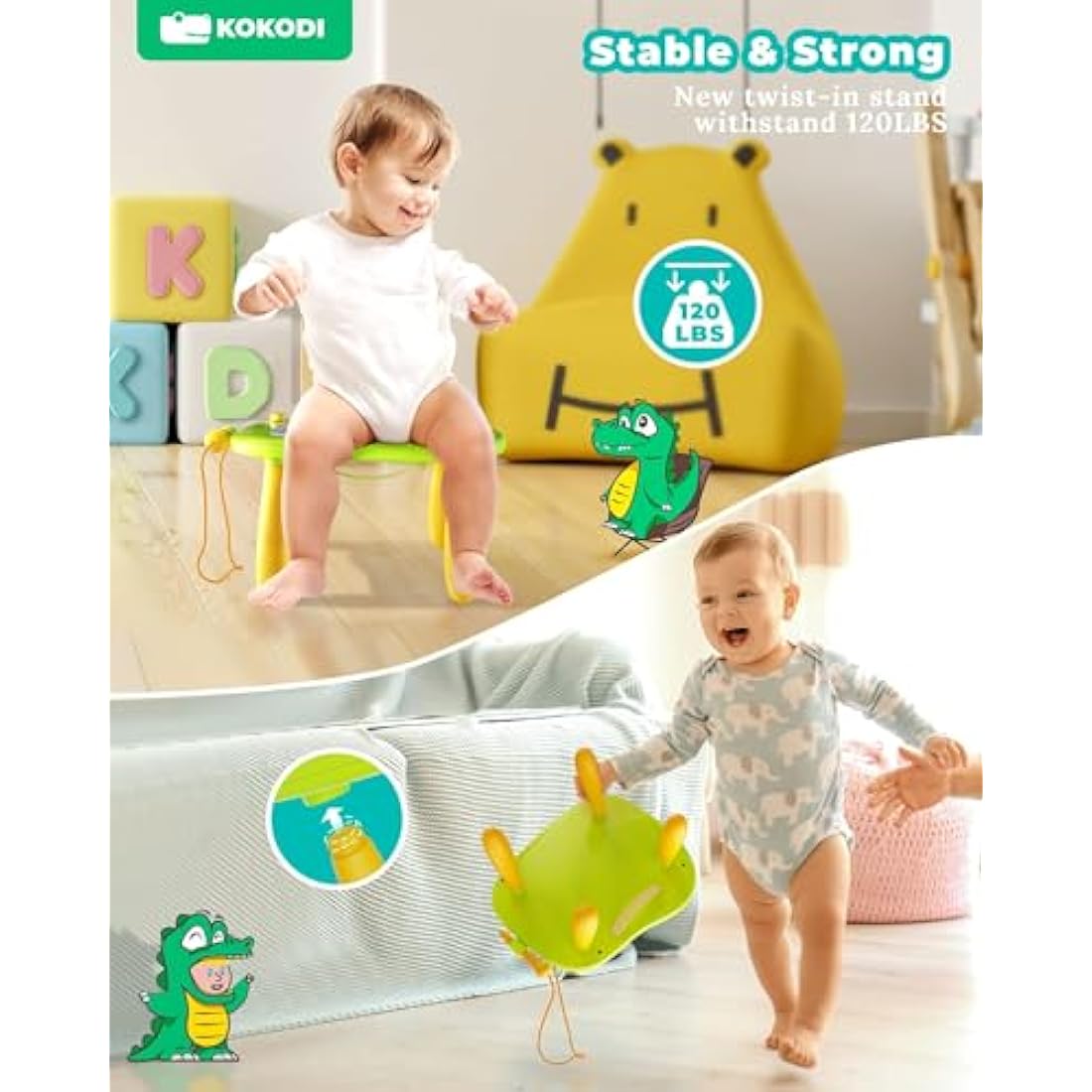 Kokodi Magnetic Drawing Board - Educational Writing Tablet for Toddlers
