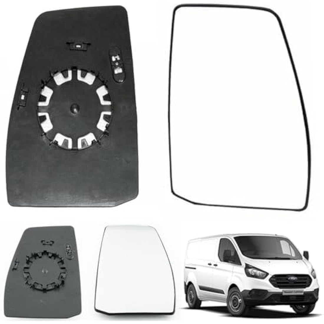 Ford Transit Custom Heated Wing Mirror Glass 2014-2023 | Right Side