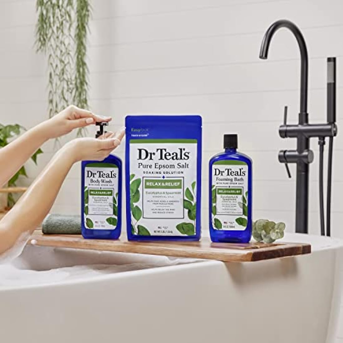 Dr Teal's Epsom Salt Soaking Solution – Eucalyptus & Spearmint, 3lb