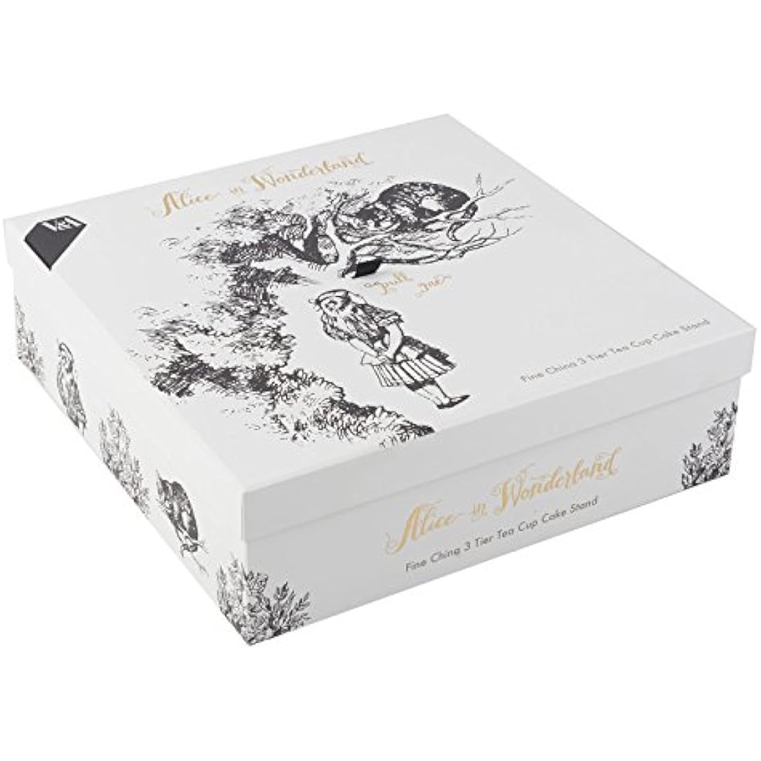 V&A Alice In Wonderland 3-Tier Cake Stand | Fine China Serving Set