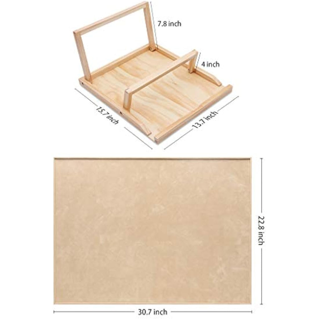 Becko US Wooden Jigsaw Puzzle Board & Bracket Set - Fits Up to 1000 Pieces
