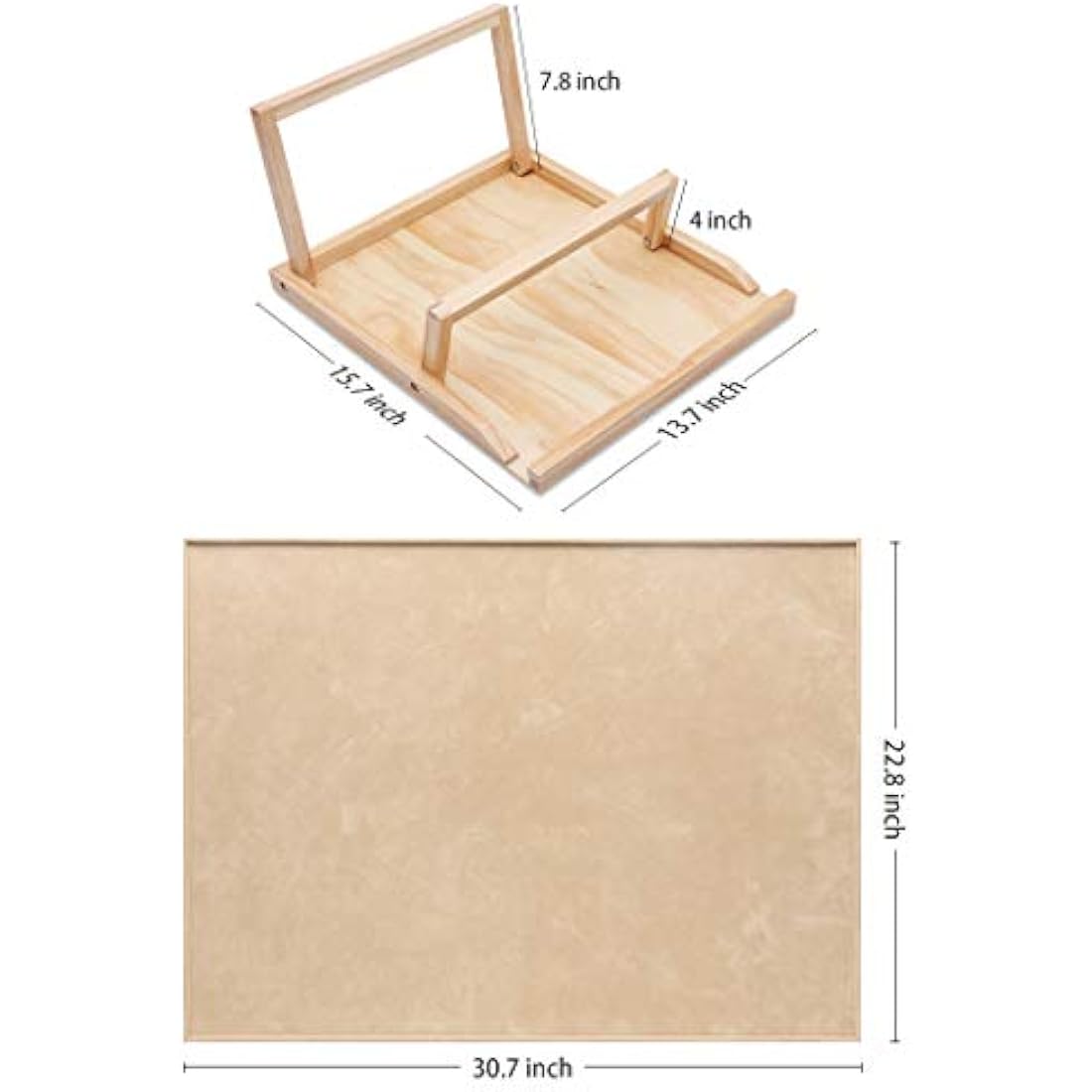 Becko US Wooden Jigsaw Puzzle Board & Bracket Set - Fits Up to 1000 Pieces