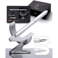 Novium Hoverpen Future Edition 2-in-1 Fountain & Rollerball Pen - Silver