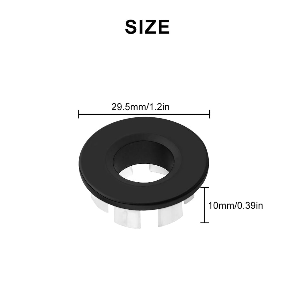 LICQIC Bathroom Sink Overflow Ring, Round Basin Overflow Trim - image 2