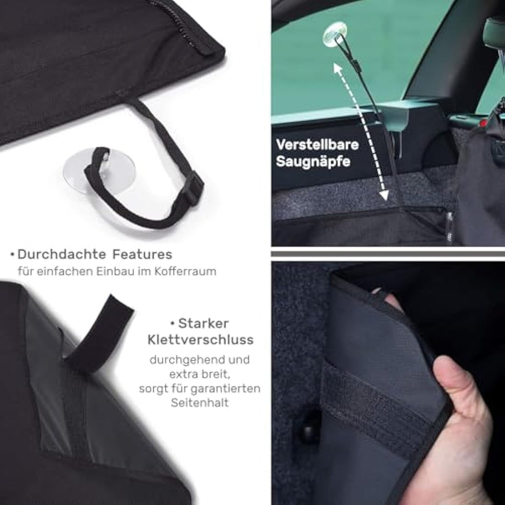 BARTSTR Universal Dog Car Boot Protector – Waterproof Mat with Bumper Guard