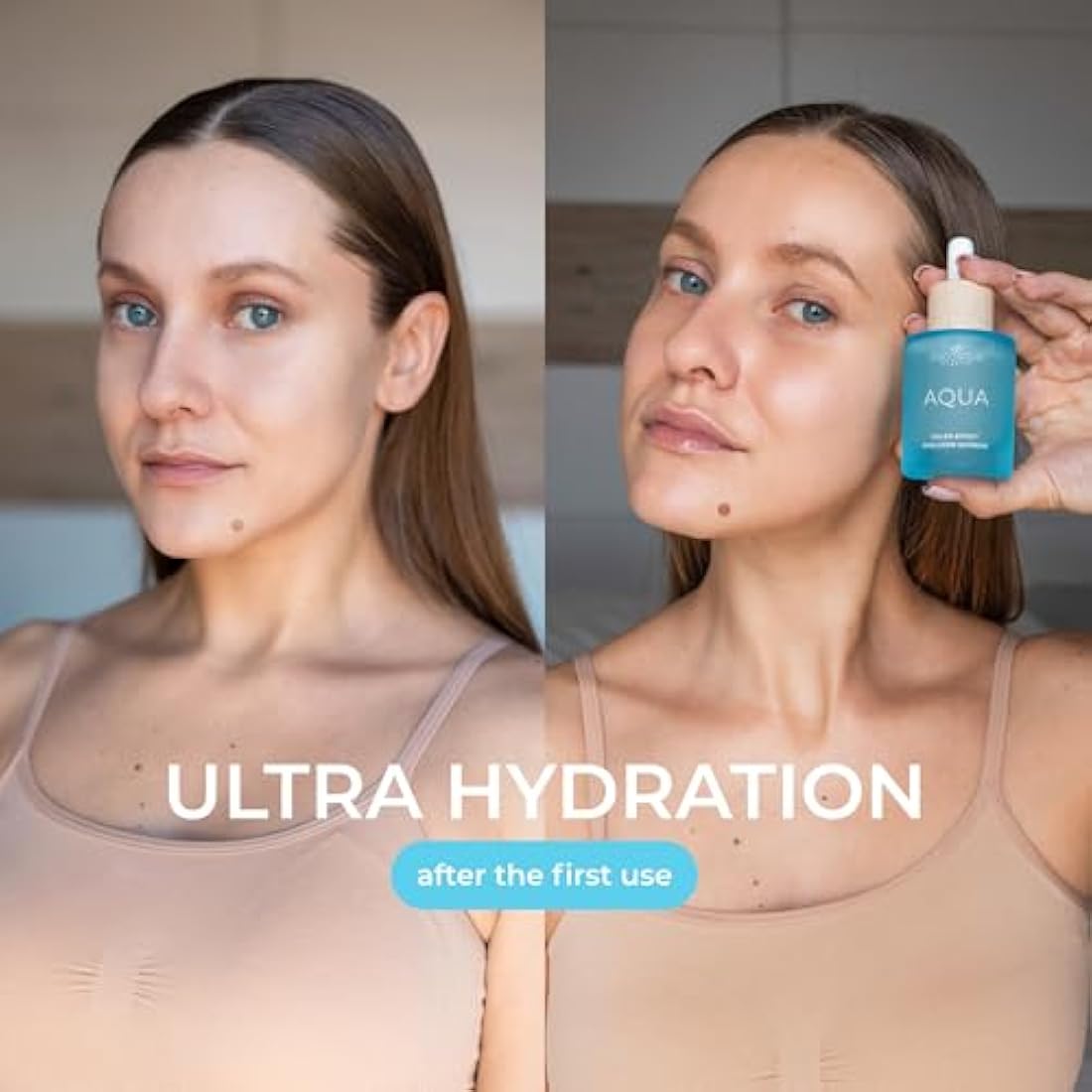 COCOSOLIS AQUA Hyaluronic Acid Facial Serum – Vegan Anti-Age Hydration