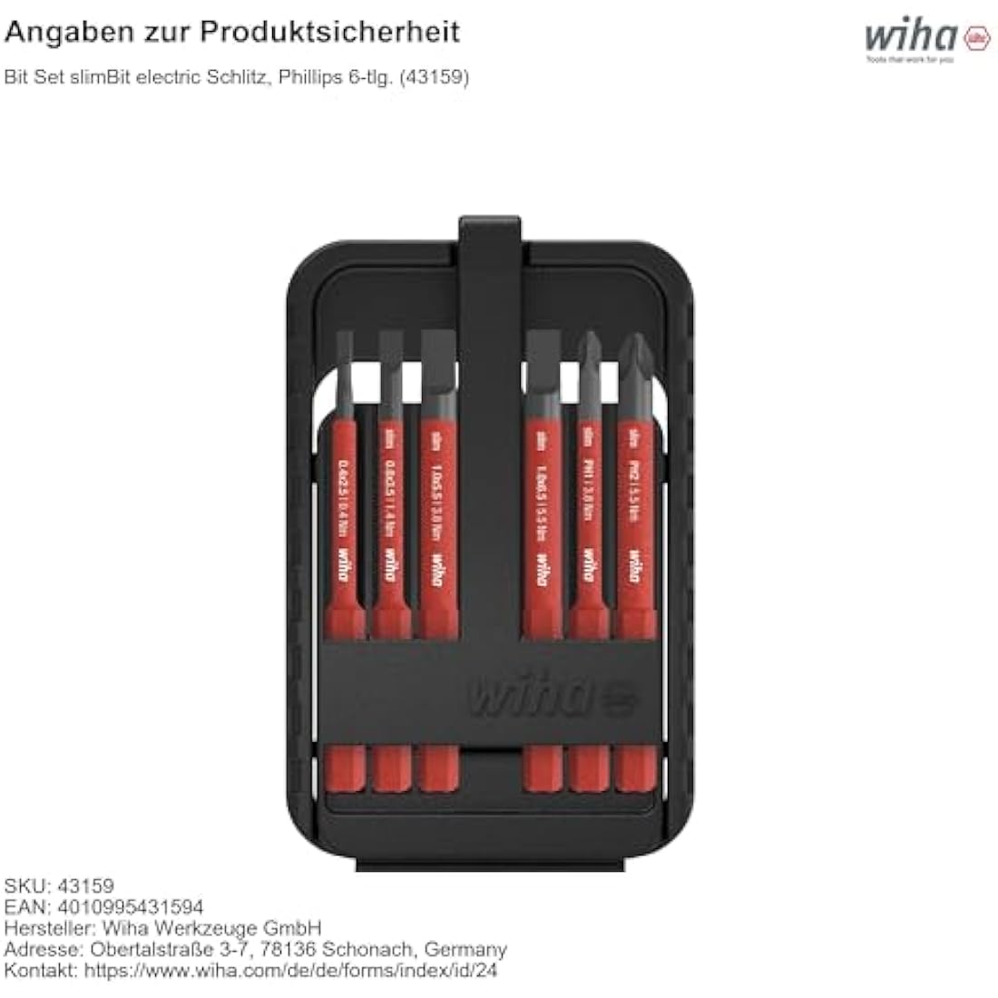 Insulated slimBit Box – 1000V AC VDE Certified Tool Set