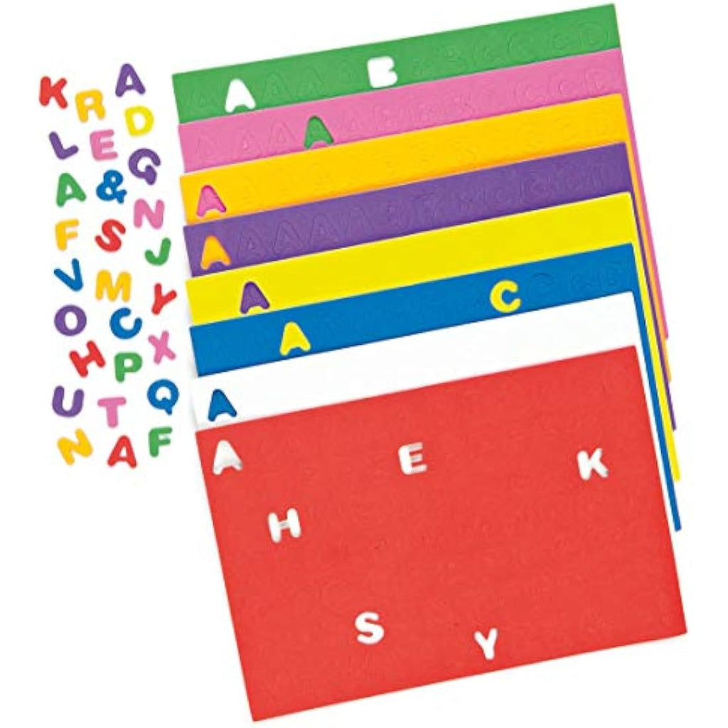 Baker Ross Puffy Alphabet Stickers – 600 Self Adhesive Foam Letters