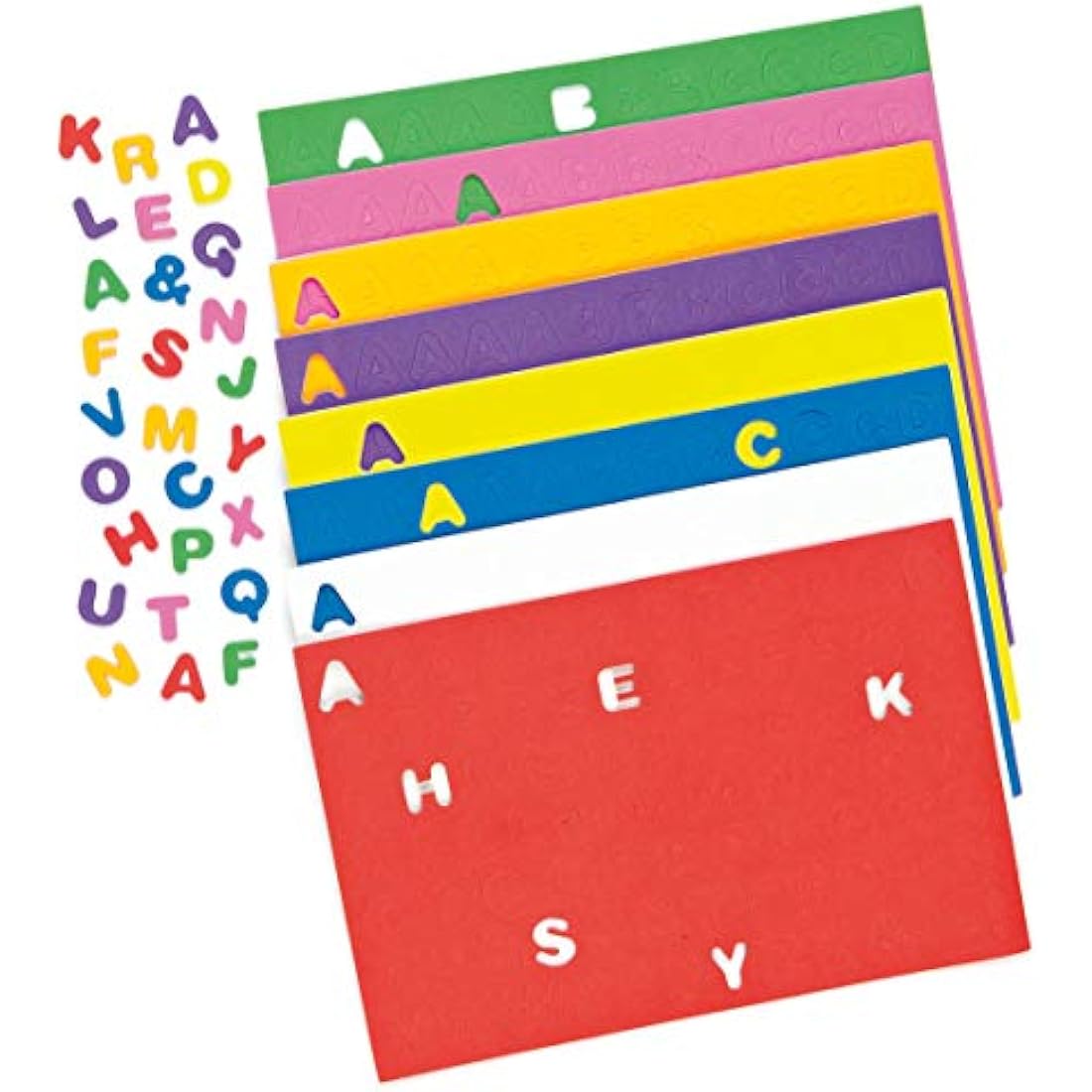 Baker Ross Puffy Alphabet Stickers – 600 Self Adhesive Foam Letters