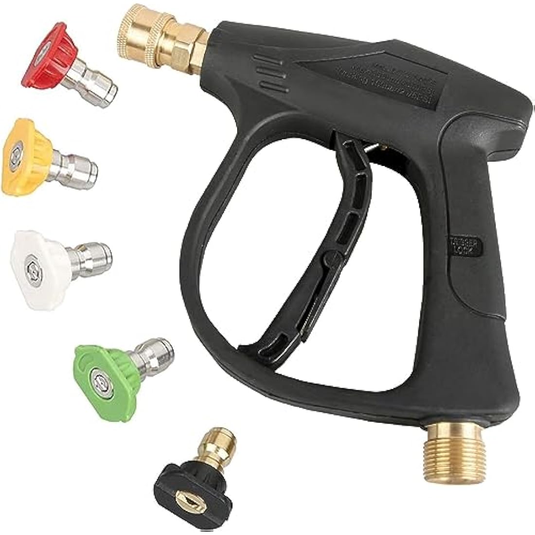 YUET High Pressure Washer Gun | 4350 PSI Short Power Gun with 5 Nozzles