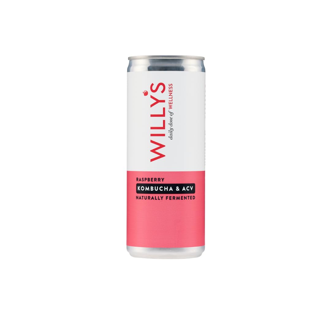 Willy's Raspberry Kombucha & Apple Cider Vinegar Drink - 12 x 250ml