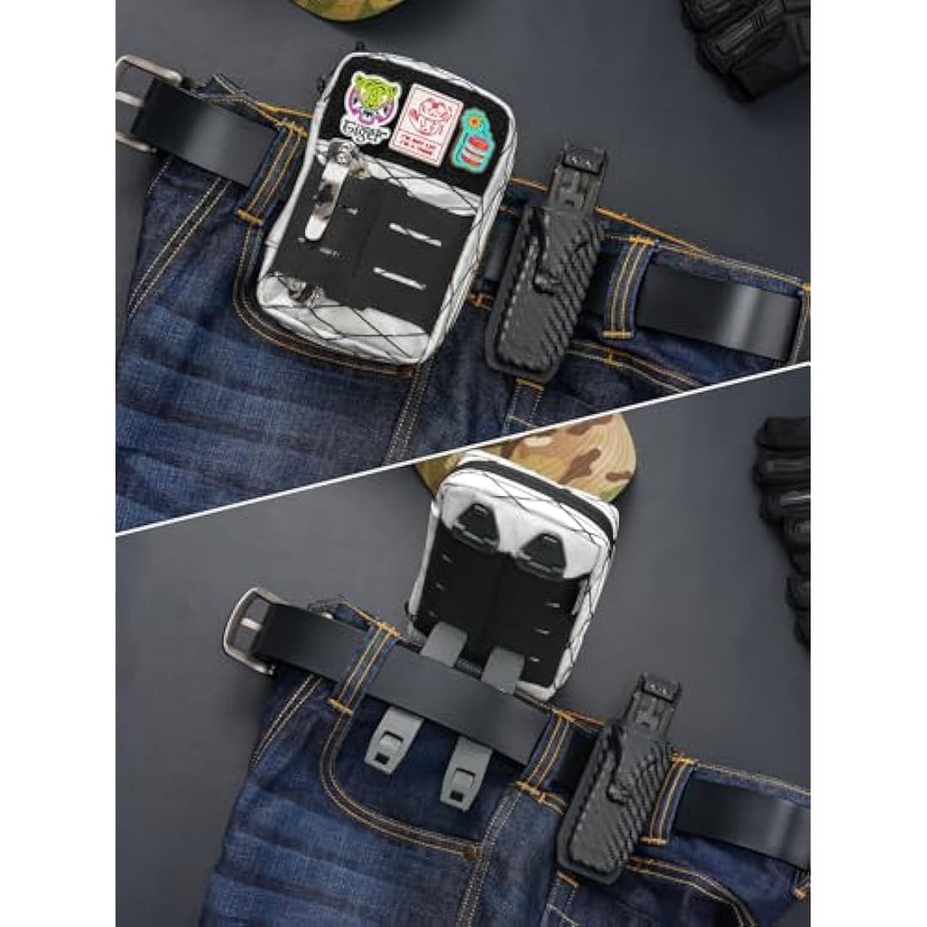 Tactical Geek MOLLE EDC Waist Pouch – Nylon Utility Tool Organizer Bag