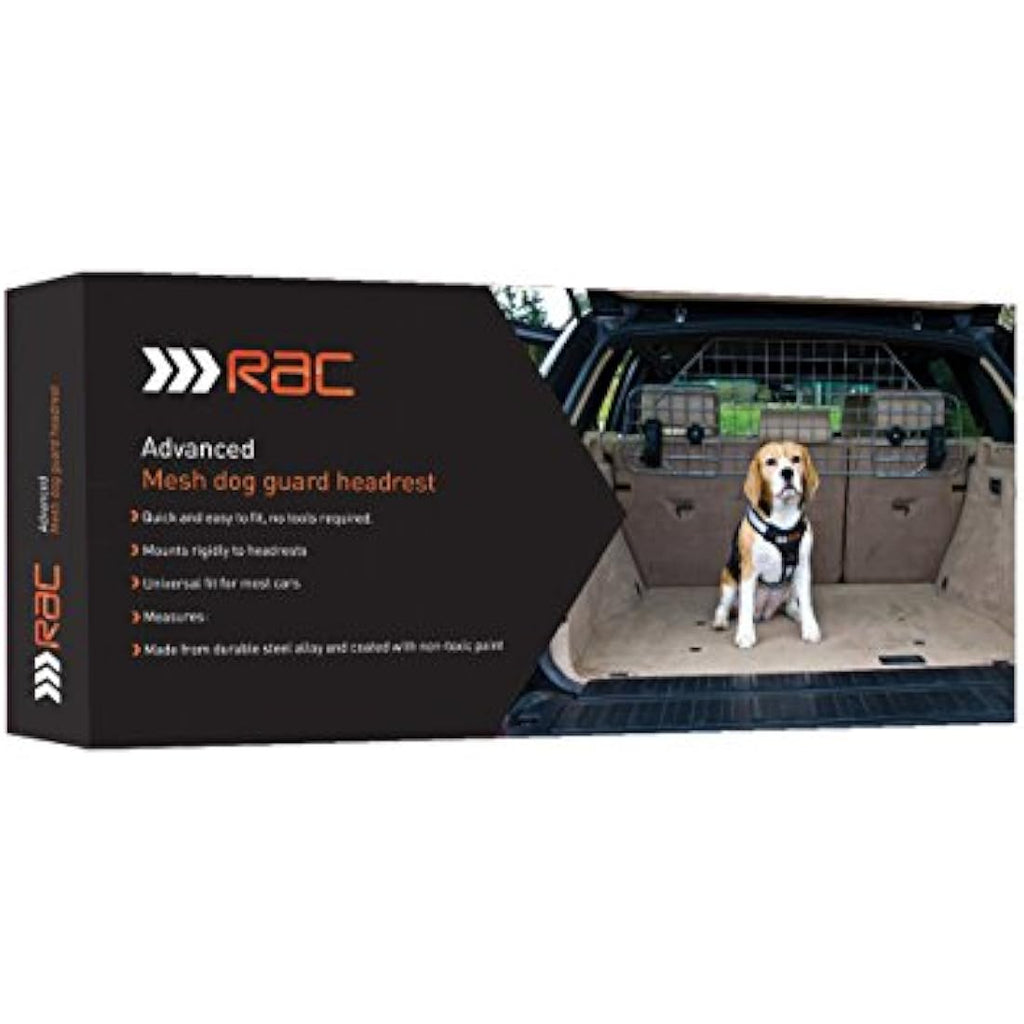 RAC Advanced Mesh Dog Guard – Durable Steel Alloy Car Travel Barrier