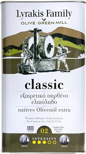 Lyrakis Family Greek Extra Virgin Olive Oil | 3L Cold Pressed Crete