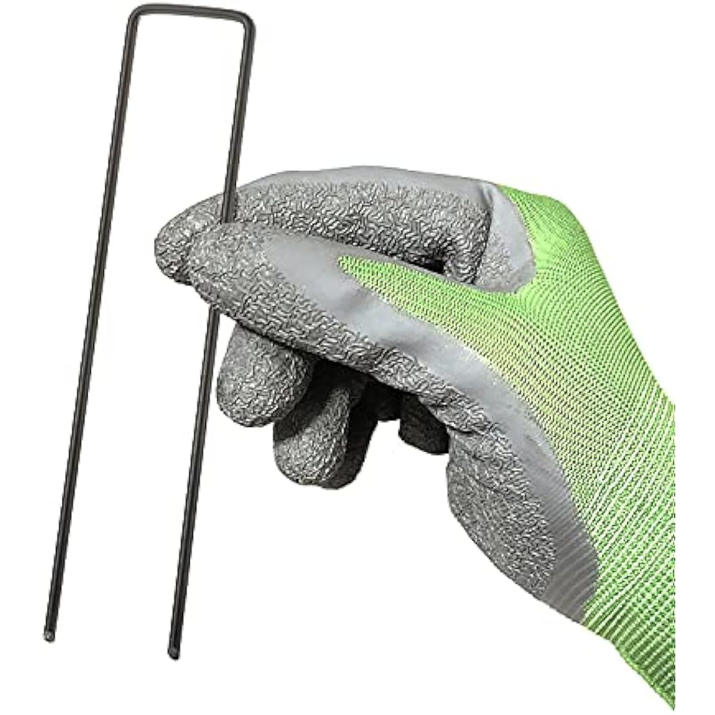 GardenMate 250 Pack U-Shaped Garden Pegs – 150mm Carbon Steel Staples