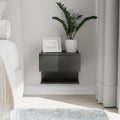 Black Floating Nightstand – Wall Mounted Bedside Table