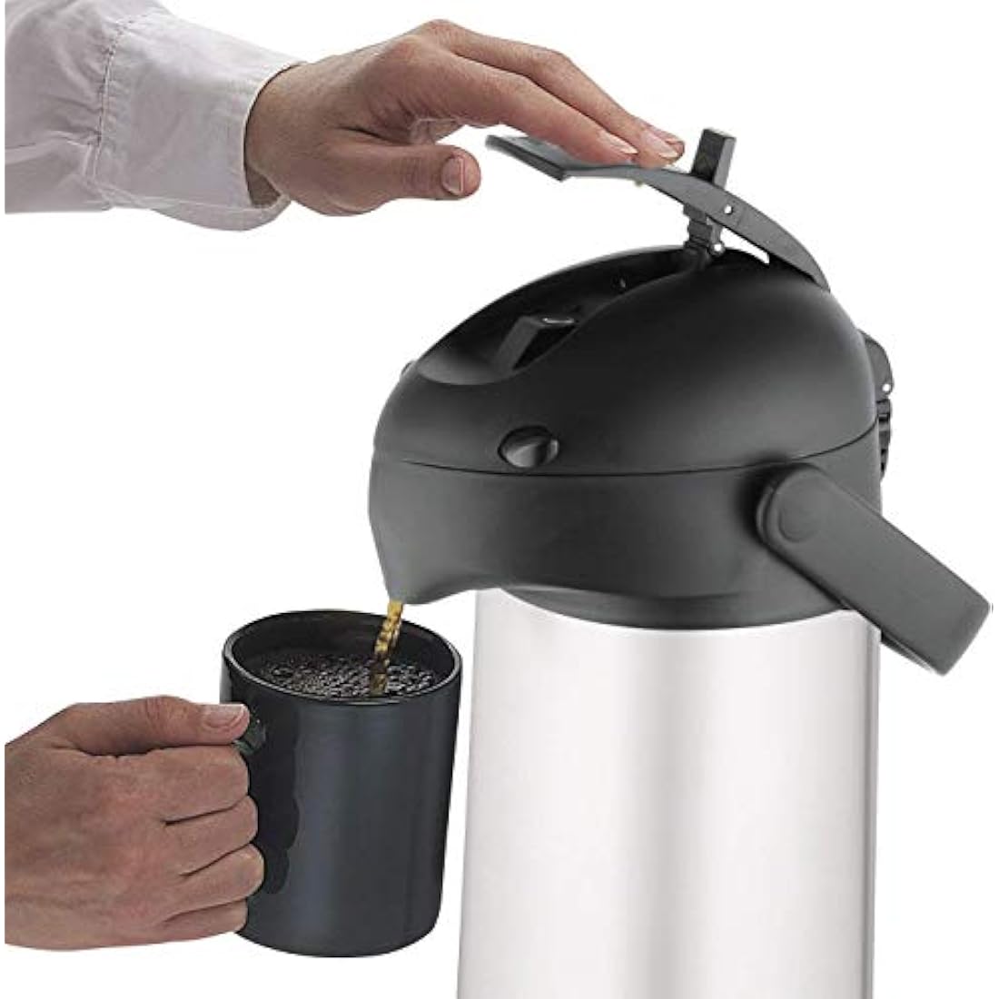 Thermos Lever Action Pump Pot – 2.5L Insulated Stainless Steel Carafe