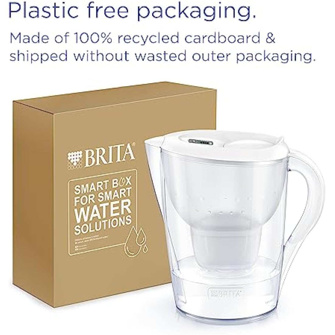 BRITA Marella XL Water Filter Jug White 3.5L with MAXTRA PRO Cartridge