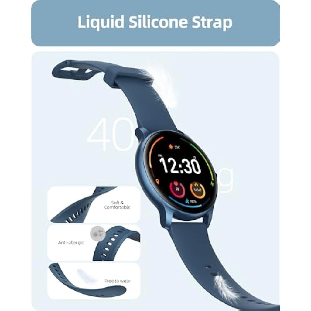 Parsonver Smart Watch with Bluetooth Call | 100+ Sport Modes - Blue