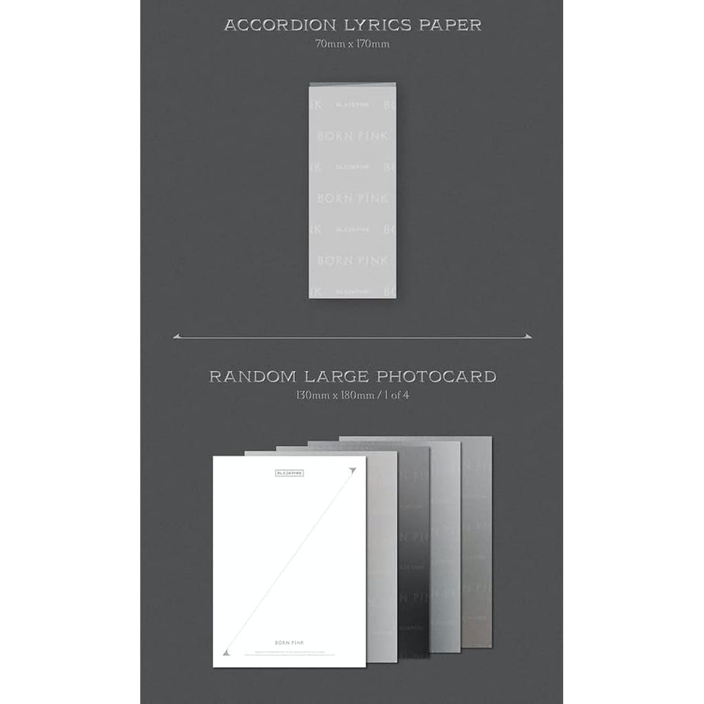 BLACKPINK - BORN PINK 2nd Album Gray Version Package Box Set