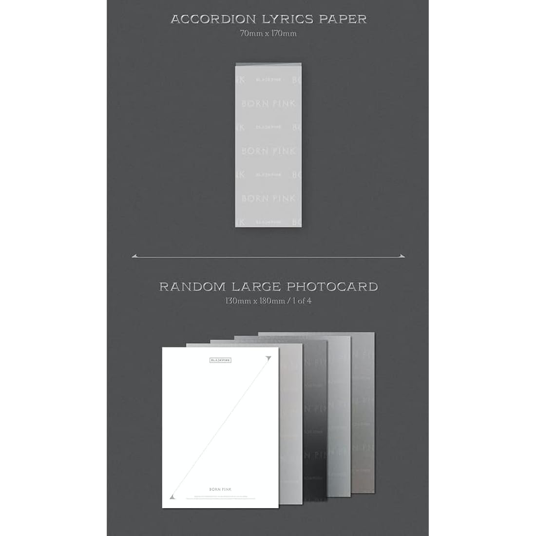 BLACKPINK - BORN PINK 2nd Album Gray Version Package Box Set