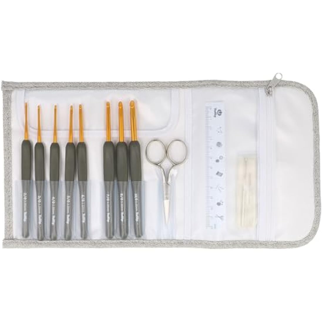 Tulip Etimo Crochet Hook Set – Royal Silver Ergonomic Crafting Tools