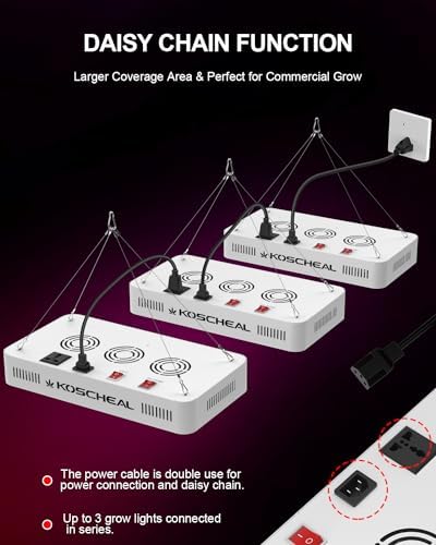 KOSCHEAL KS2000 LED Grow Light | 230W Full Spectrum Samsung LM301B