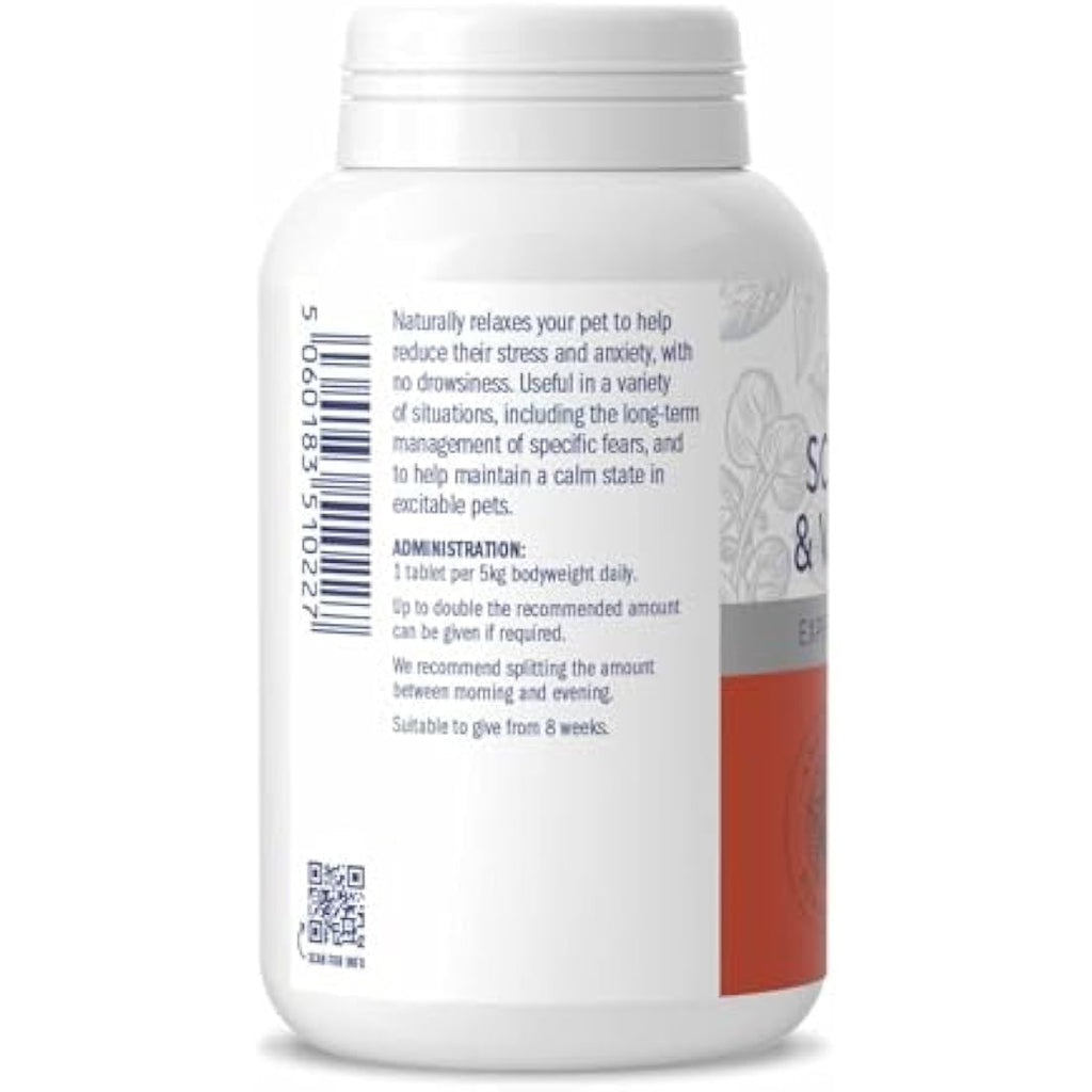 Dorwest Herbs Scullcap & Valerian Calming Tablets for Dogs & Cats, 500ct
