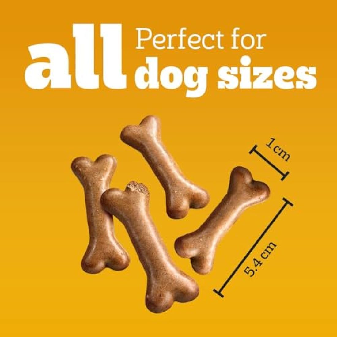 Pedigree Biscrok Gravy Bones Dog Treats – Meat Flavored Biscuits 10kg