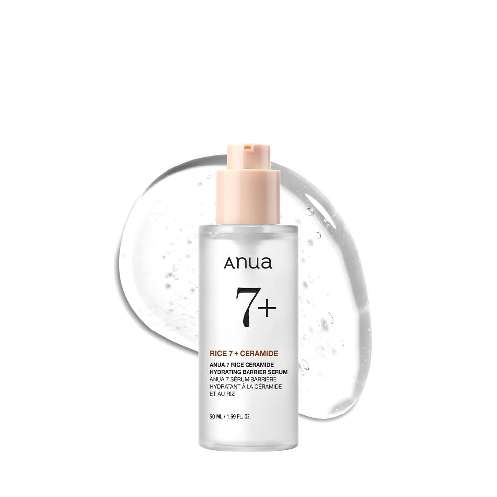 ANUA Rice 7 Ceramide Hydrating Barrier Serum | Glass Skin Korean Skincare
