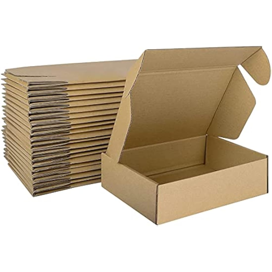 HORLIMER 7x5x2" Corrugated Cardboard Shipping Boxes - 25 Pack Brown