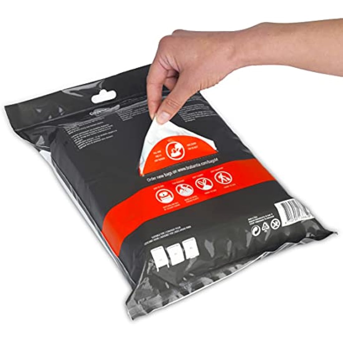 Brabantia PerfectFit Bin Liners Size M 60L - 40 White Trash Bags
