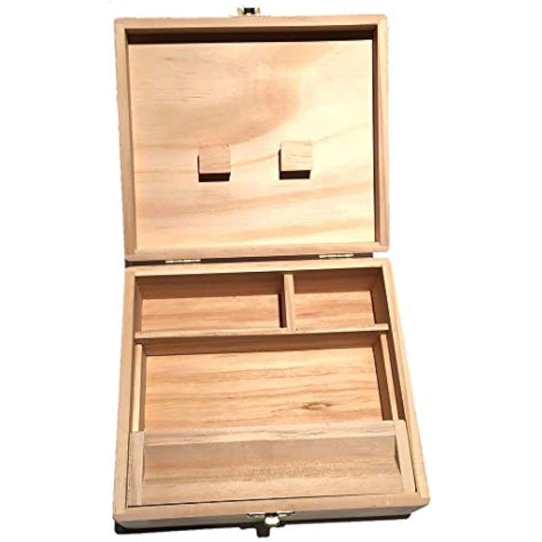 Large Pine Wooden Rolling Box Gift Set with Papers & Tips