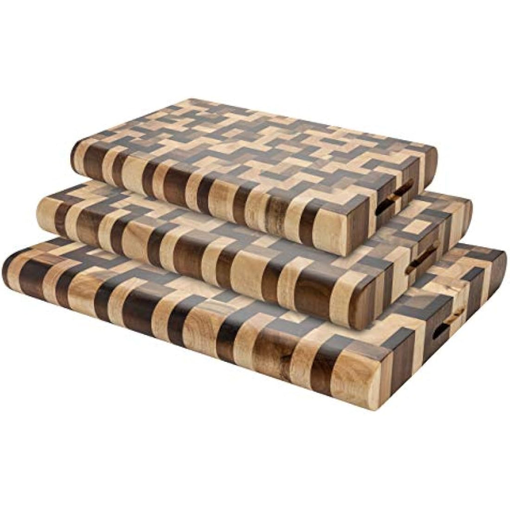 Rockingham Forge Multi-Wood Rectangular Chopping Board, 40 x 30 cm