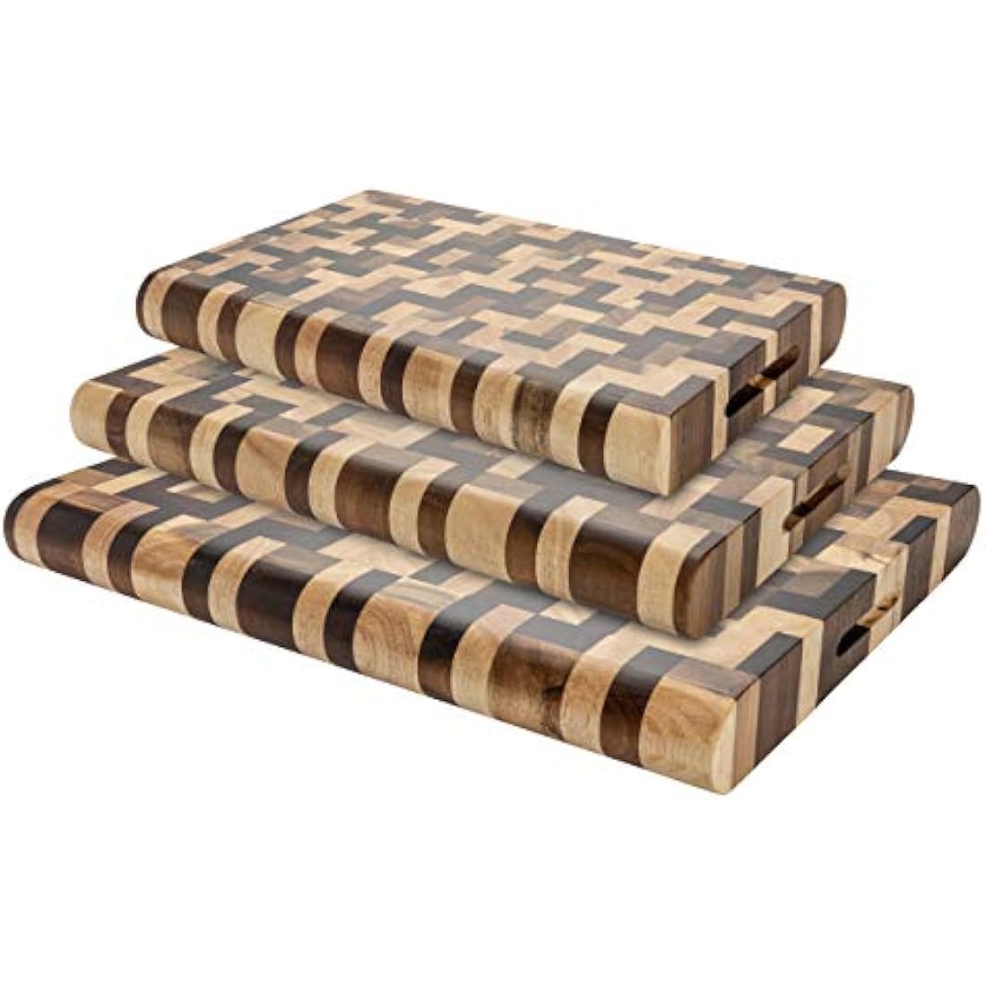 Rockingham Forge Multi-Wood Rectangular Chopping Board, 40 x 30 cm