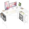 BEXEVUE L-Shaped Computer Desk – 120x70cm Corner Gaming Table with Shelves