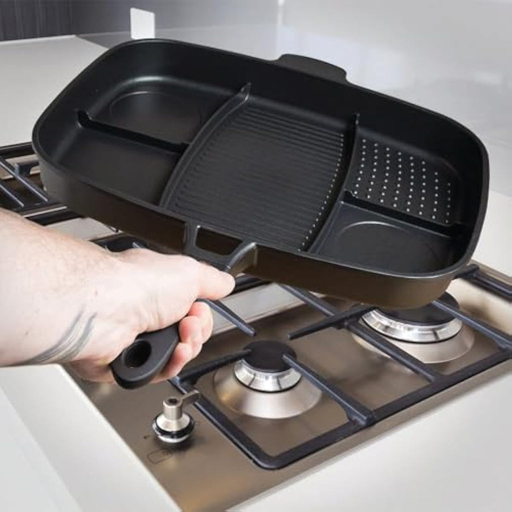 Jolof Store 5-in-1 Non-Stick Frying Pan | Multi-Hob Breakfast Skillet