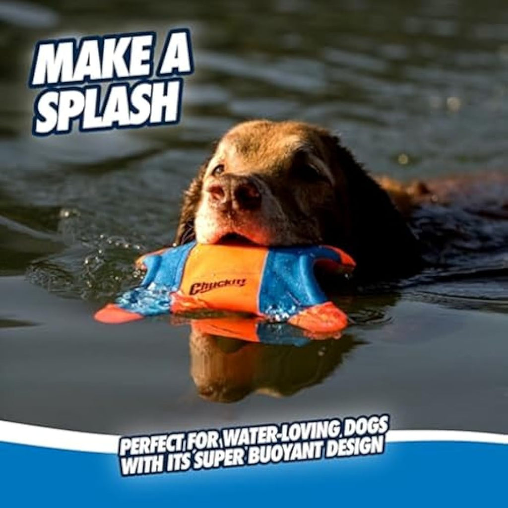 Chuckit! Flying Squirrel Dog Toy – Floating Fetch Frisbee Disc, Medium