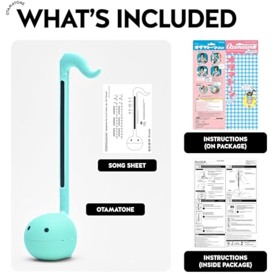 Otamatone Regular Mint – Japanese Electronic Musical Instrument Synthesizer