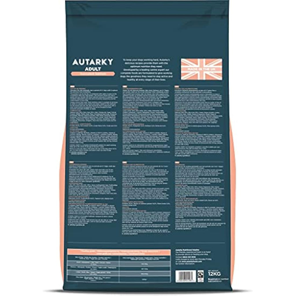 Autarky Salmon & Rice Hypoallergenic Dry Dog Food - 12kg Bag
