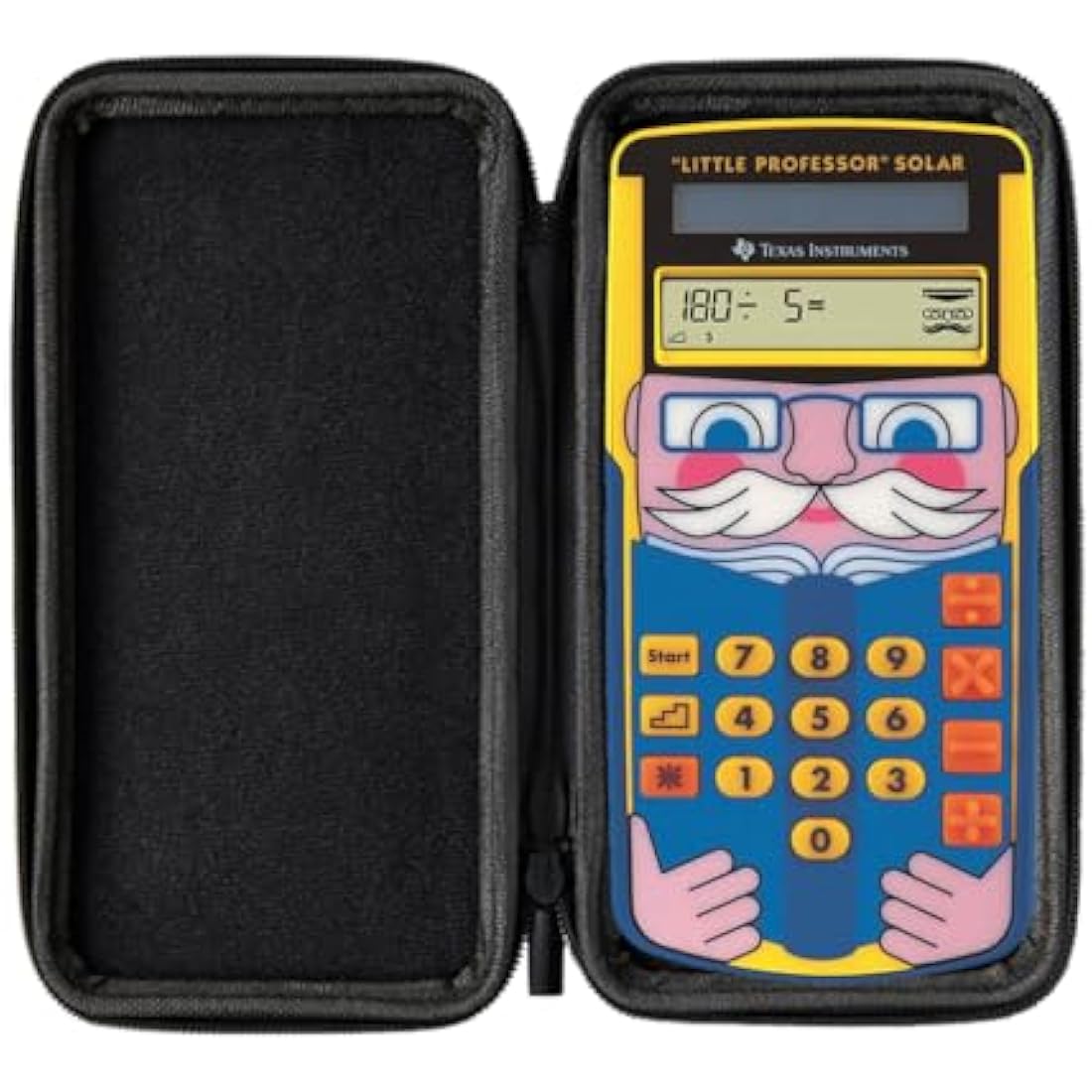 TI-Little Professor Math Trainer with WYNGS Protective Case - Dark Gray