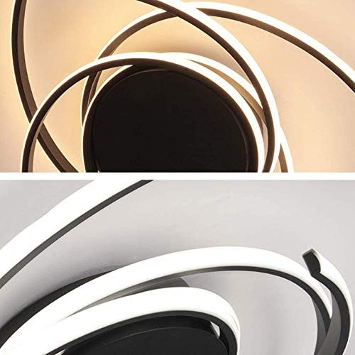 Jolof Store Modern LED Ceiling Light – Dimmable Spiral Flower Chandelier