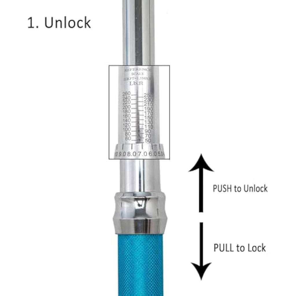 Beslands 1/2" Drive Torque Wrench | 65-350Nm Adjustable Steel Ratchet